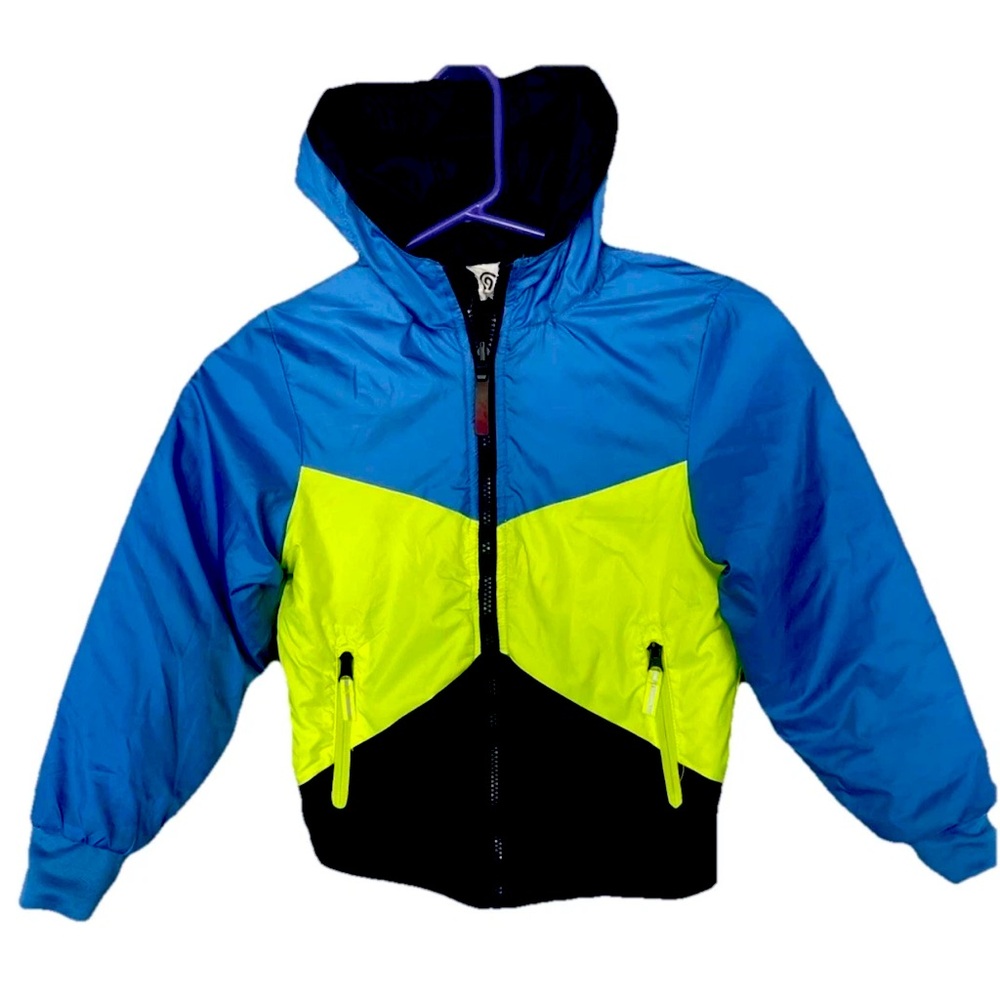 Champion C9 Boys Jacket Color Block Full Zip Hooded Polyester: Size S (6-7)